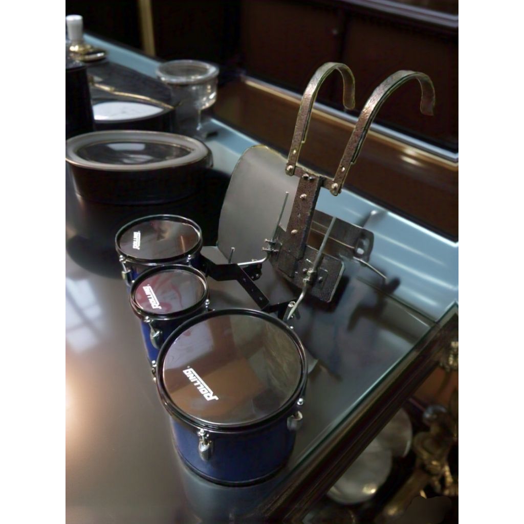 Trio tom drum band+Harnes plat besi