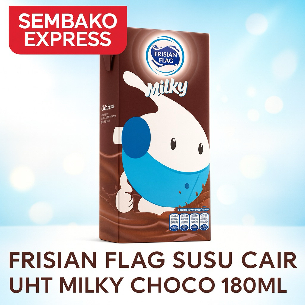 

Frisian Flag Susu Cair UHT Milky Choco 180ml - Sembako Express