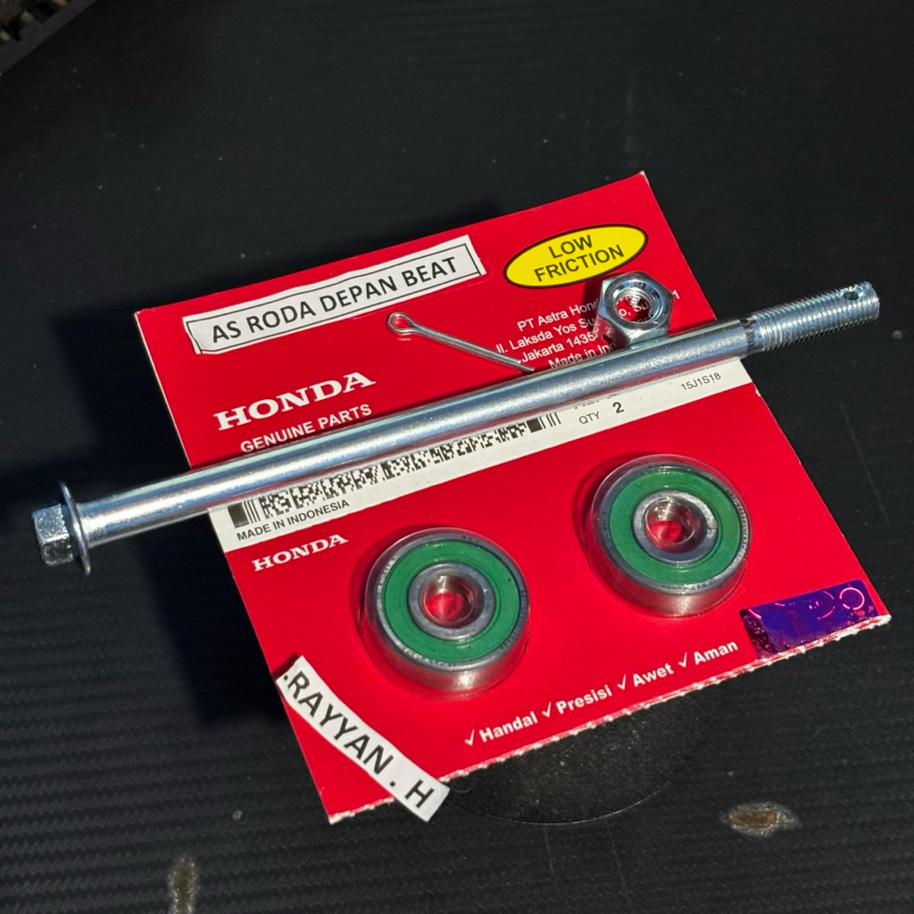 AS RODA DEPAN BEAT KARBU SCOOPY AS RODA+BEARING