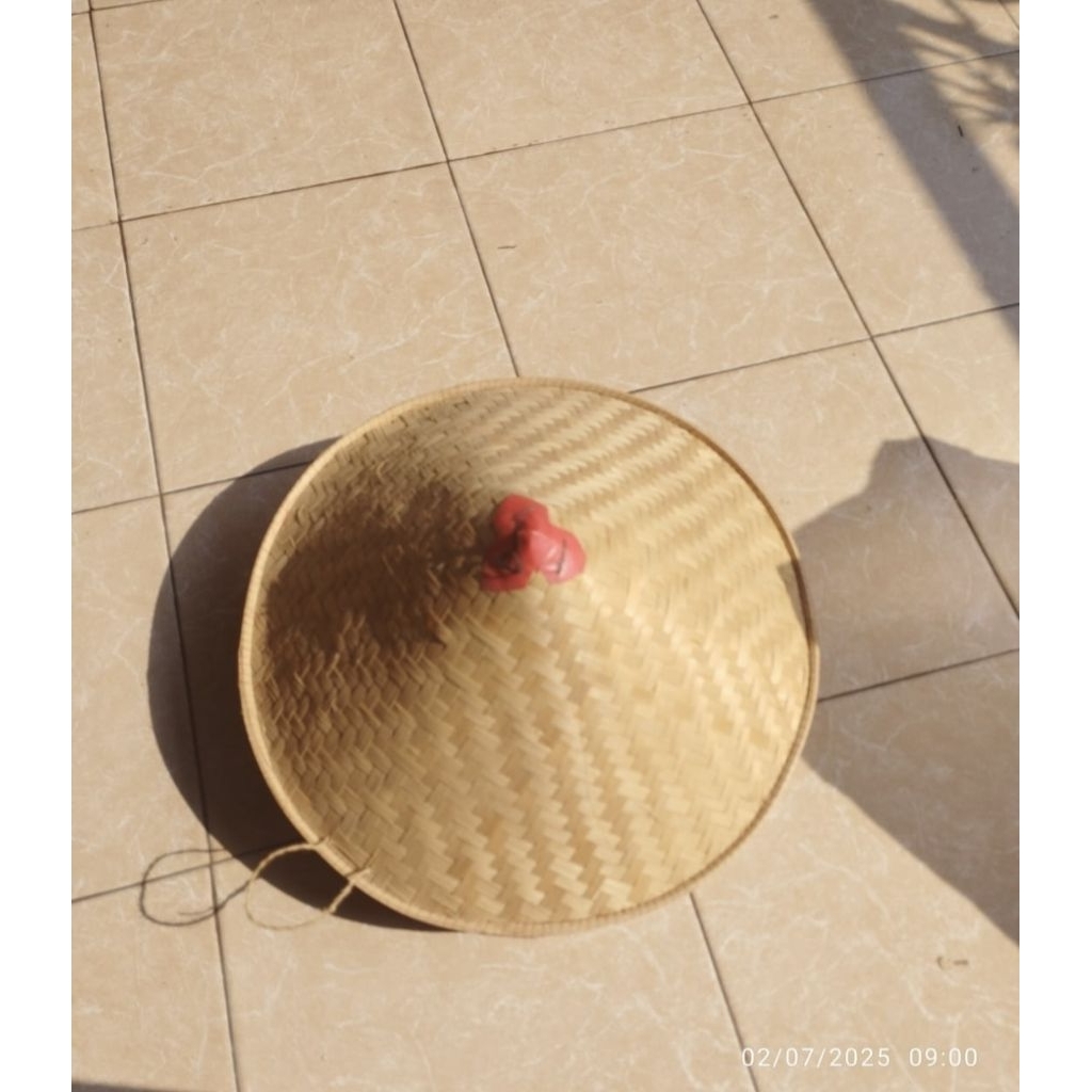 Caping bambu tradisional sleman - caping anyaman bambu - caping bambu