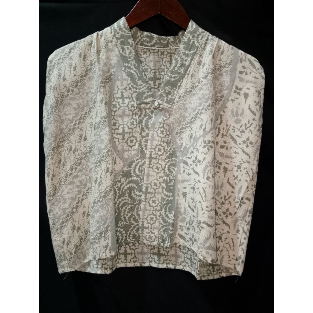 Rompi Batik crop wanita Batik Bahan Dobby cap asli