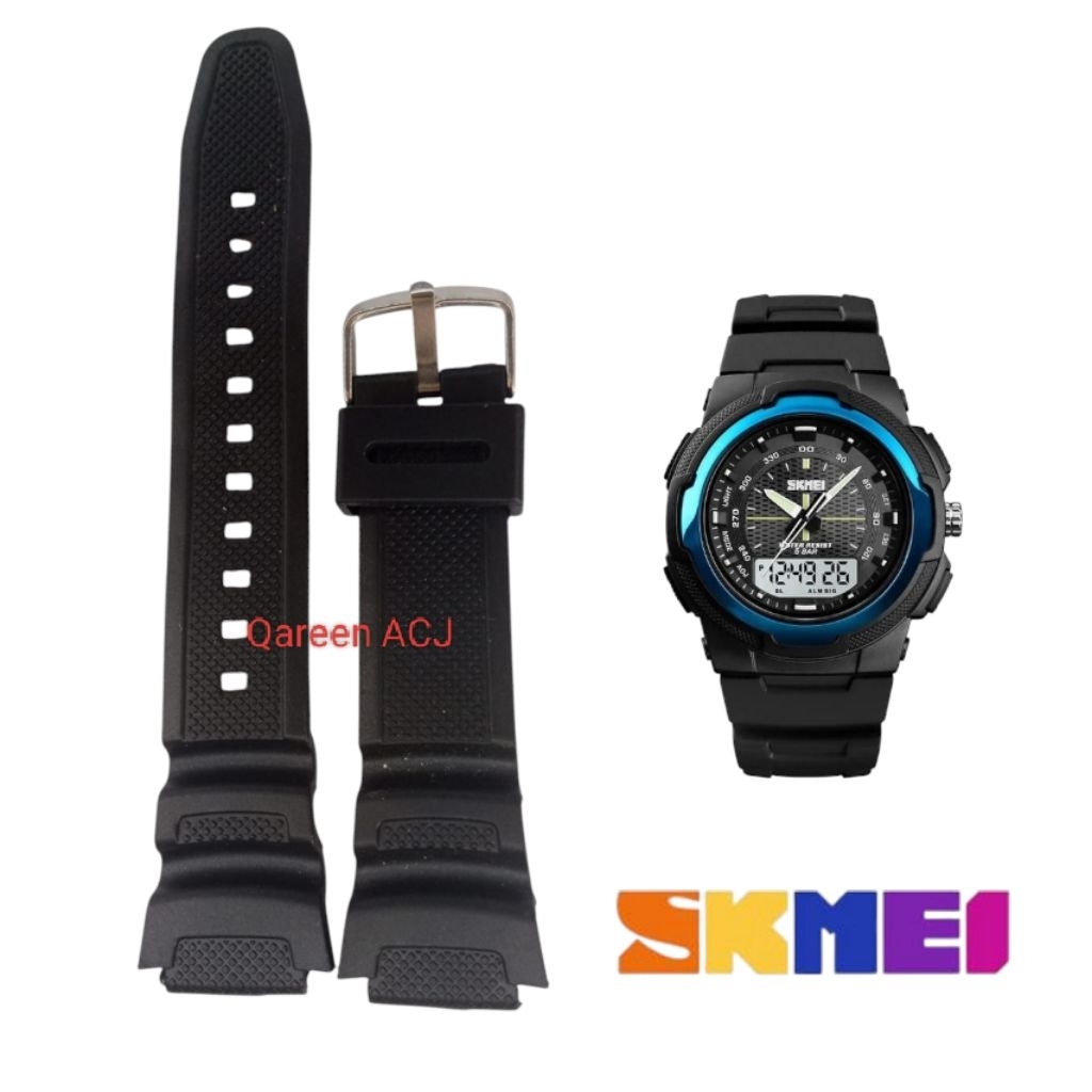 TALI JAM TANGAN SKMEI 1454 RUBBER STRAP JAM SKMEI 1454