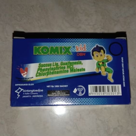 Komix Kids Madu 1 Box, Komix Kids Stroberi 1 Box
