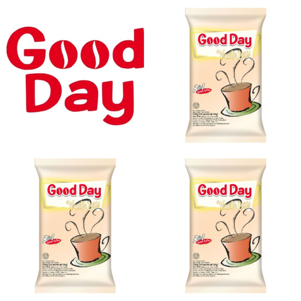 

Good Day Kopi Instan 3 in 1 Vanila Latte 10 x 20 Gr