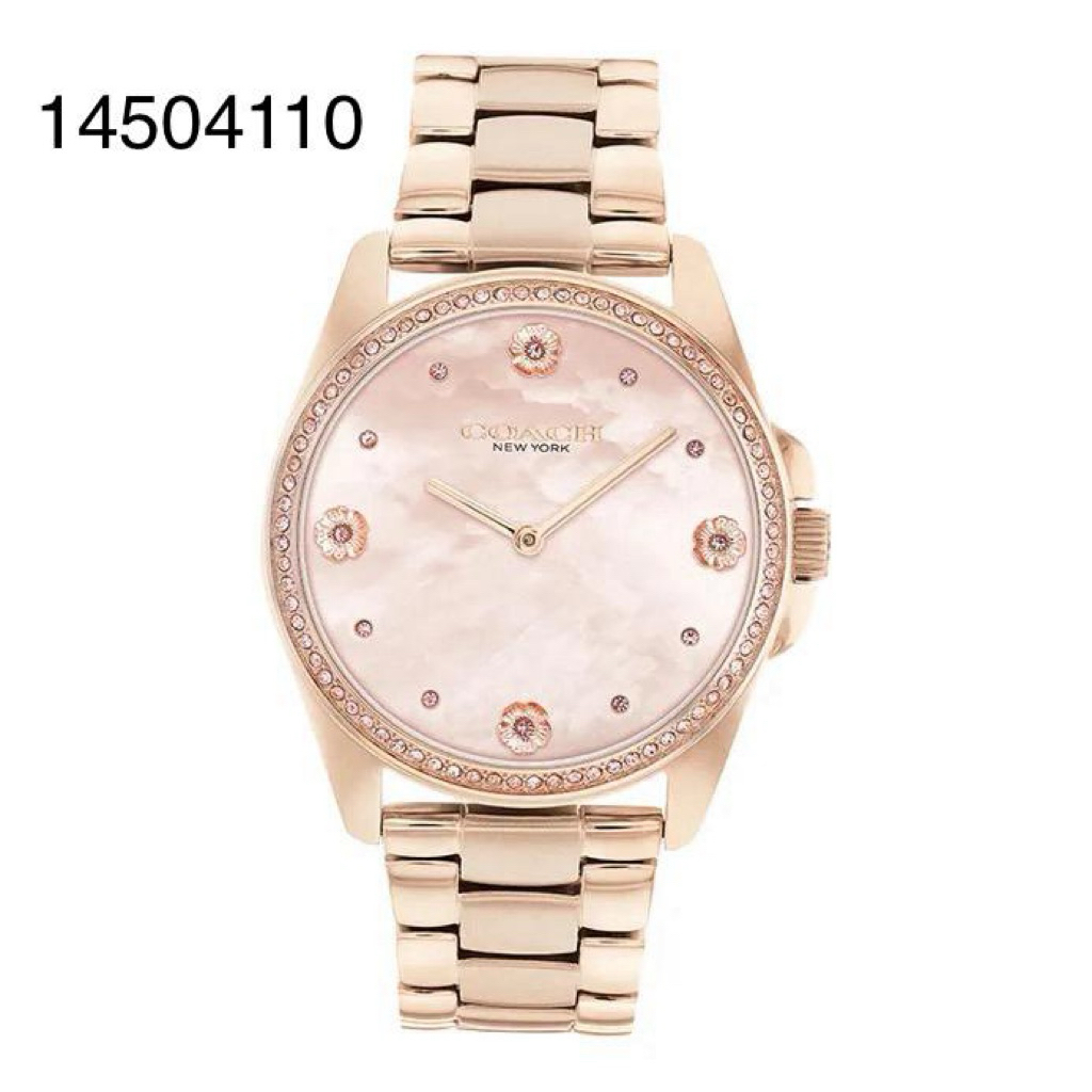 100% Original Jam Tangan Wanita Coach Greyson Mother of Pearl 14504022/23/24 14504109/10