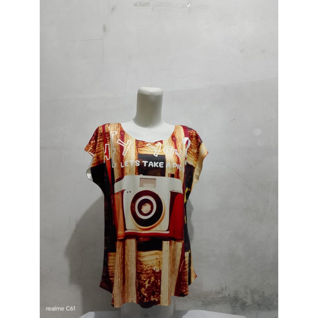 Promo Blouse Baju Wanita MPD Emba Lengan Pendek You Size S