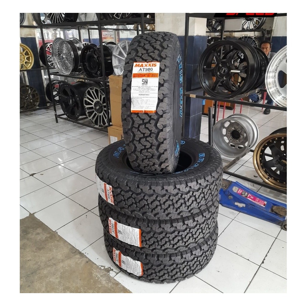 Ban Mobil Import MAXXIS 235 75 R15 THAILAND LIST PUTIH RING 15 AT980 BRAVO-SIAP KIRIM