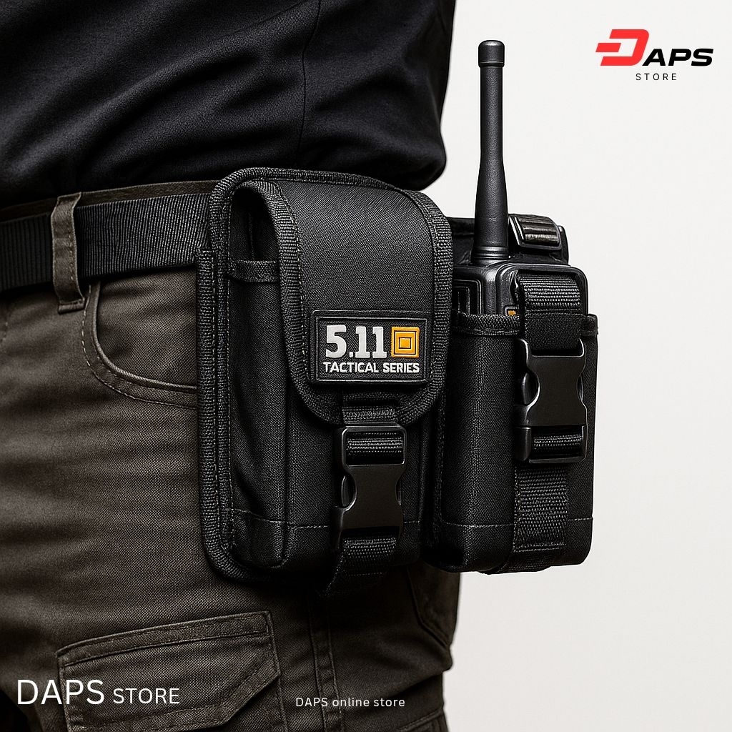 sarung hp dan ht gandeng pinggang pengaman klik dan resleting