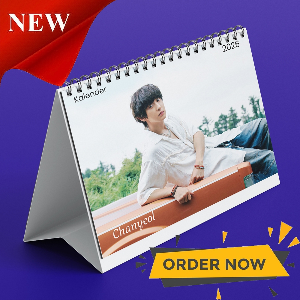 

A&M Kalender Chanyeol EXO Kalender Meja Kalender 2026 Kalender K-POP