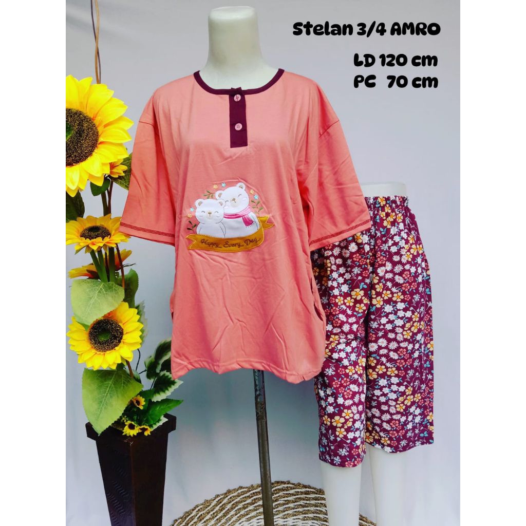 SET CELANA 3/4 PENDEK AMRO LD 120 cm / BEBIDOL JUMBO AMRO MUAT BB 85KG