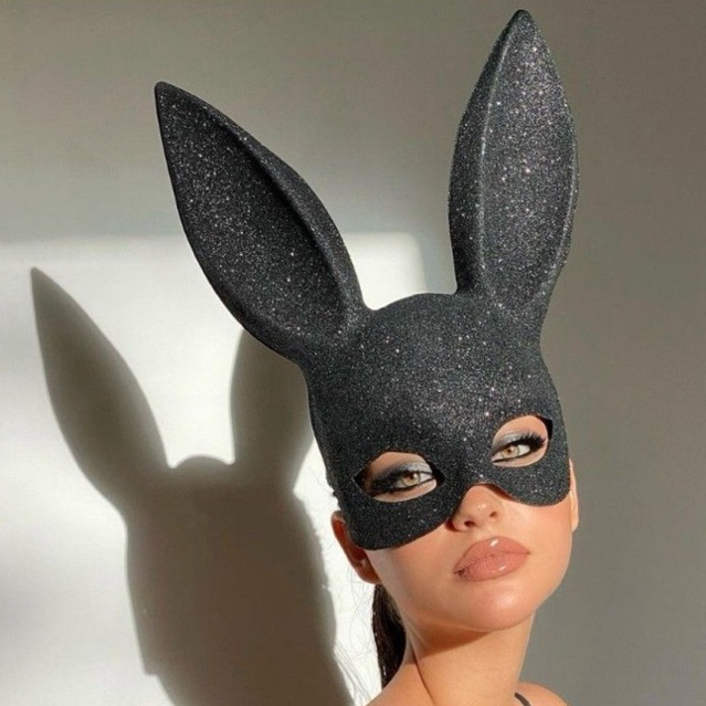 rabbit face mask / topeng kelinci halloween party