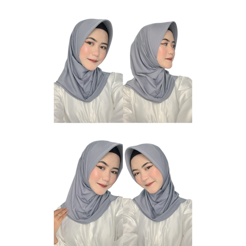 Hijab Sport Pad Besar Bergo Instan Sport Jilbab Instan Sport Premium