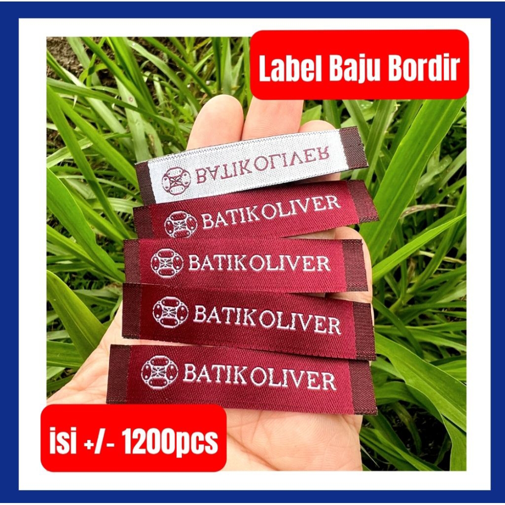 

Merk Label Baju Bordir Woven Solo Sukoharjo Satuan