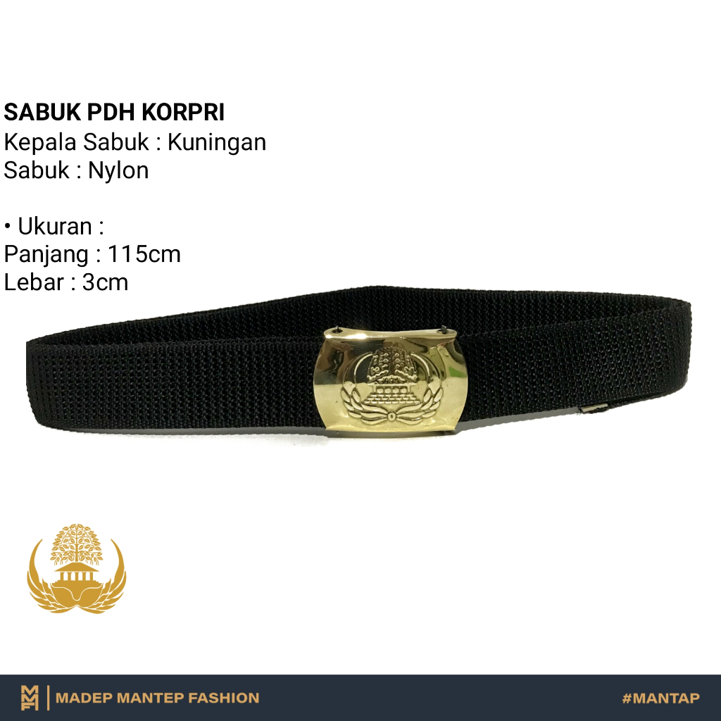 Ikat Pinggang Sabuk KORPRI ASN Kuningan Ikat Pinggang Korpri Sabuk Logo Korpri ASN