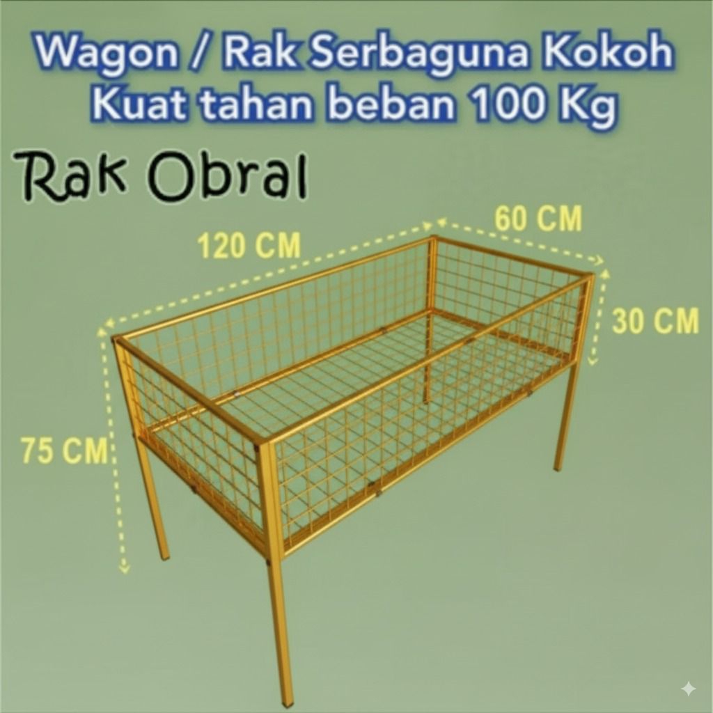 keranjang display / keranjang obral / rak obral / wagon / wagon obral