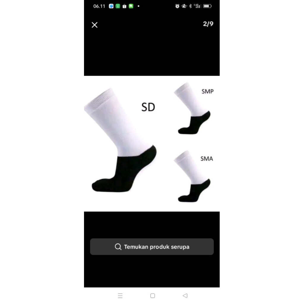 grosir kaos kaki SD SMP SMA