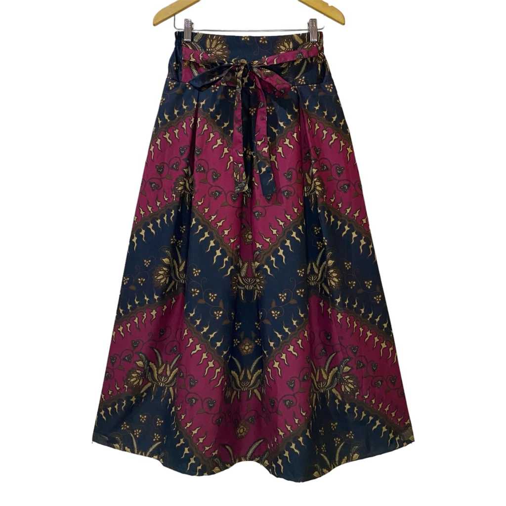 Rok batik panjang wanita model payung rempel