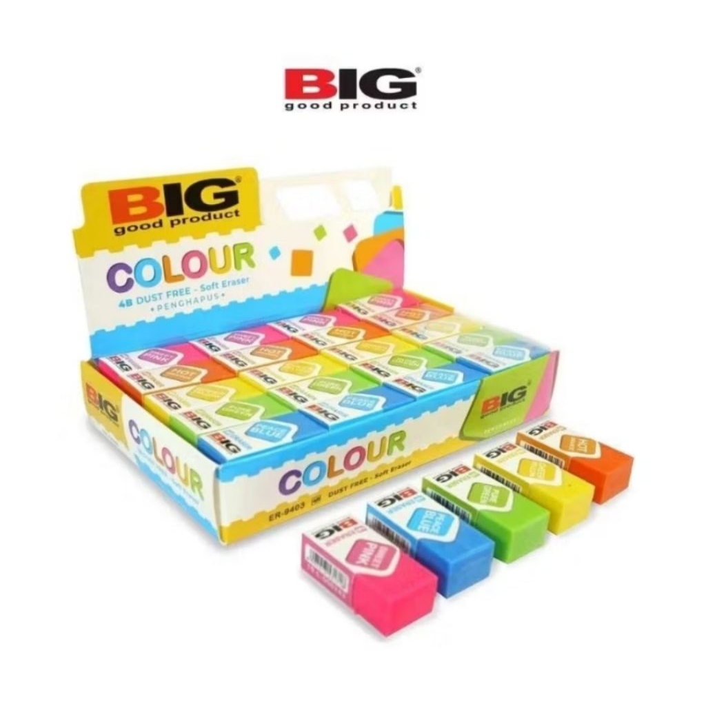 

1Pak Penghapus Warna Big isi 24 pcs