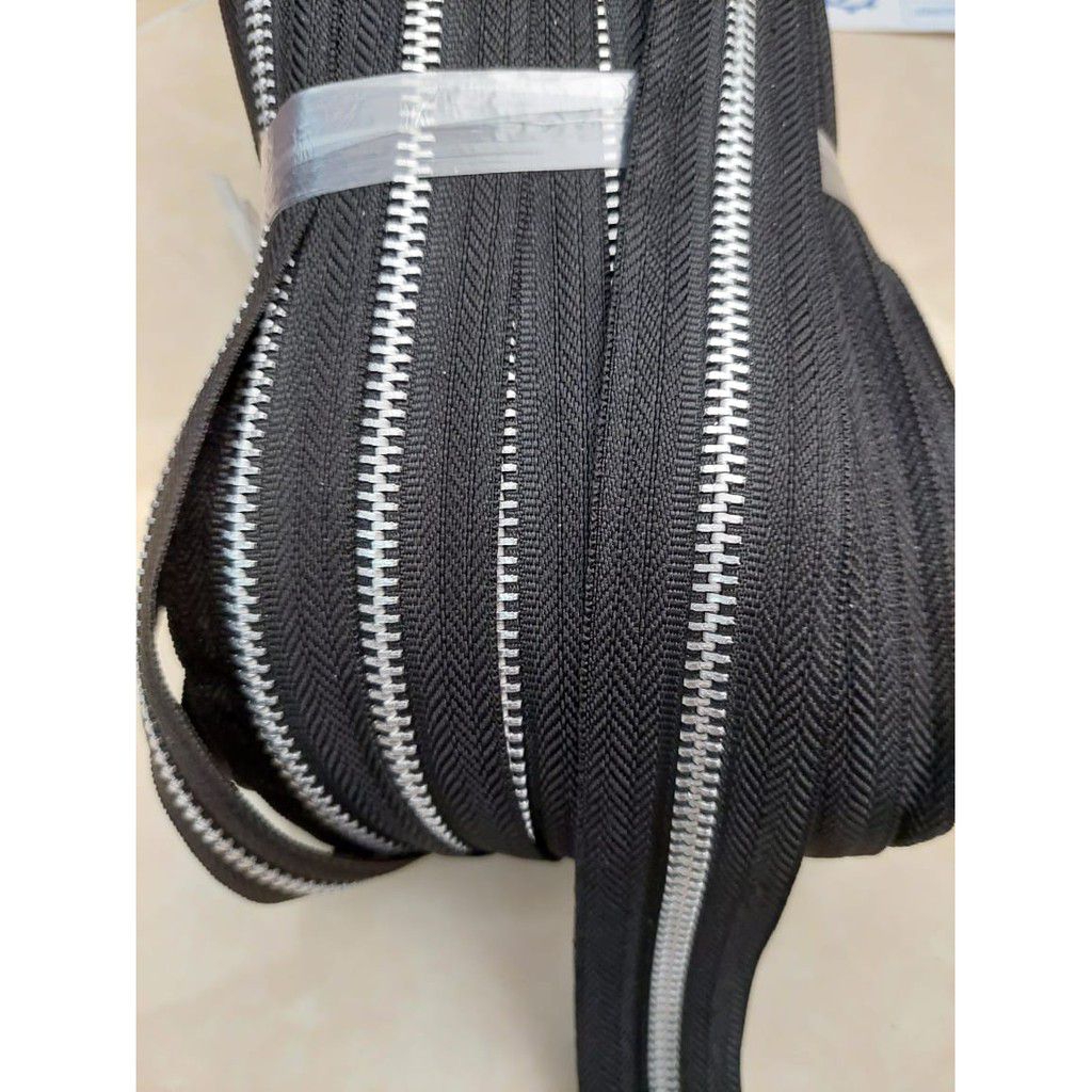 Daun Rasleting Gigi Besi no5 Meteran Resleting Gigi Besi,ziper Gigi besi Meteran Aksesoris