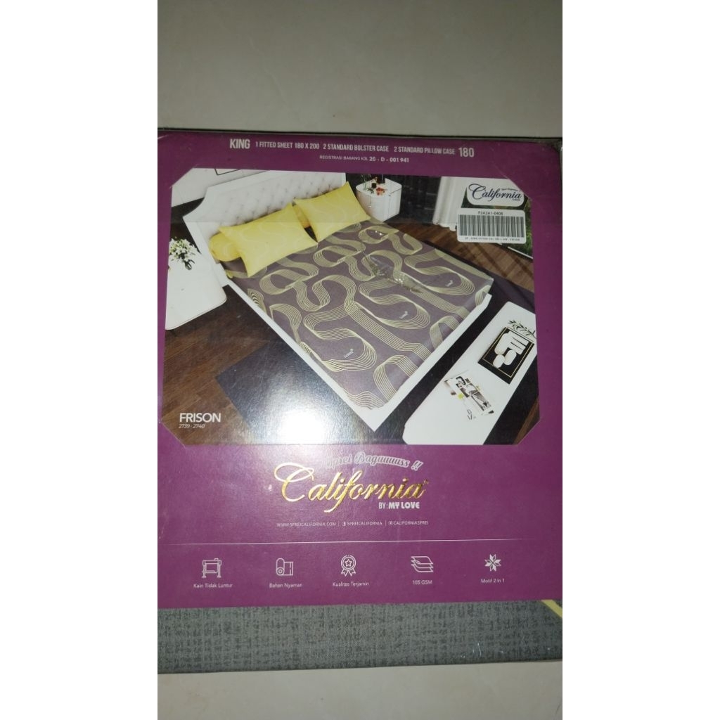 Sprei California king 180x200