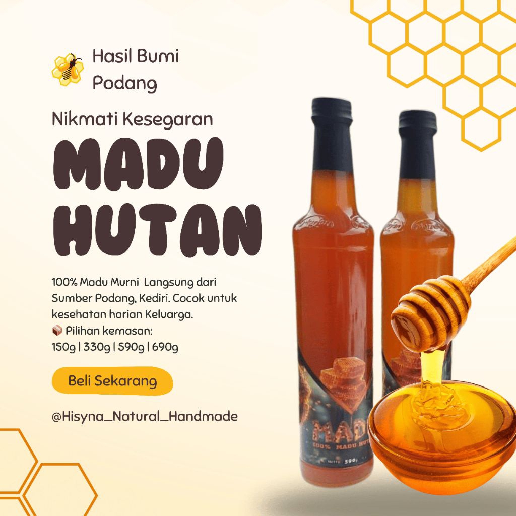 

100% MADU HUTAN MURNI - HASIL BUMI PODANG KEDIRI