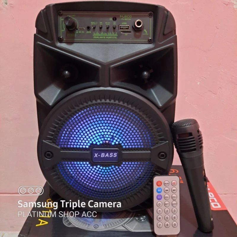 SPEAKER BLUETOOTH FREE MIC KARAOKE FLECO FL-6011/F-6615/F-804Z SUPER BASS/SALON AKTIF MULTIMEDIA