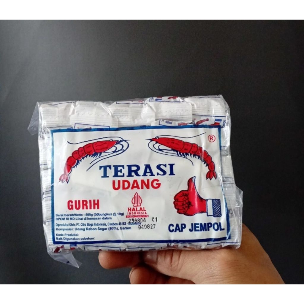 

TERASI UDANG CAP JEMPOL ASLI CIREBON