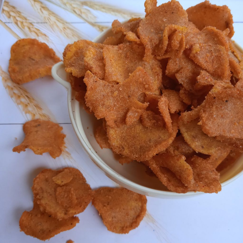 

Basreng koin pedas daun jeruk