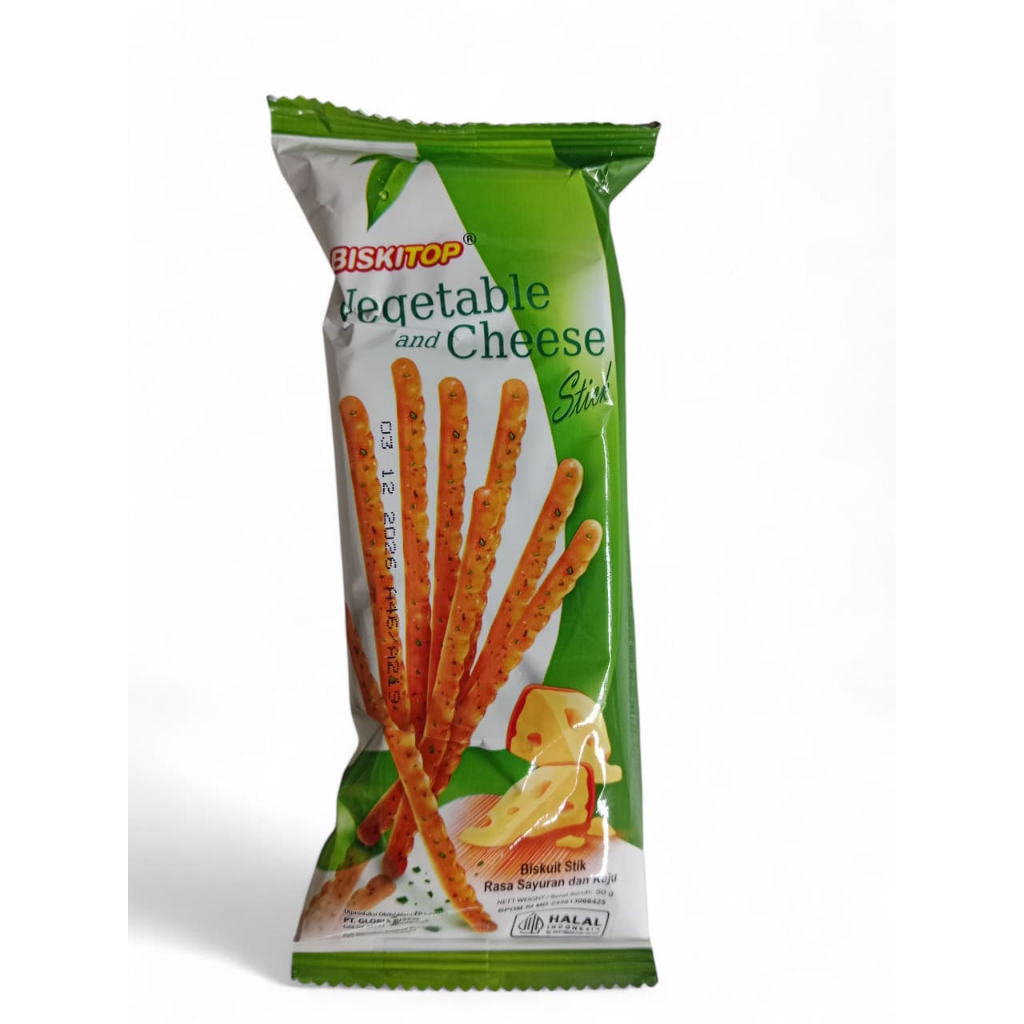 

Biskitop Vegetable and Cheese Sticks 50gr - Biskuit Stik Snack / Biskitop