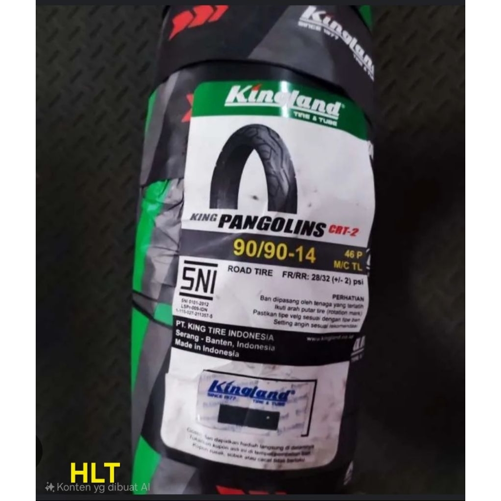 Ban Tubeless Motor Kingland Pangolins 90/90-14 Belakang Vario Beat Scoopy