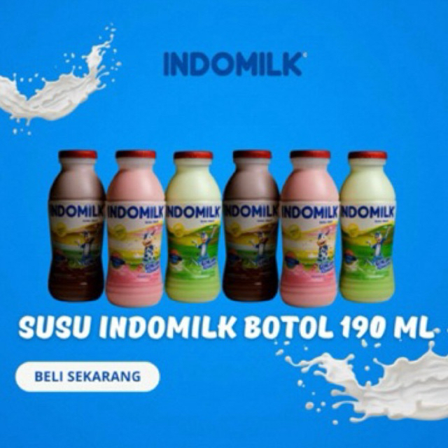

SUSU INDOMILK BOTOL 190 ML 1 KARTON ISI 24 BOTOL