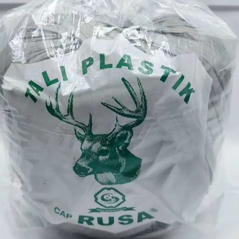 

TALI PLASTIK HITAM CAP RUSA IJO 250GR ( HRG 1 BKS )