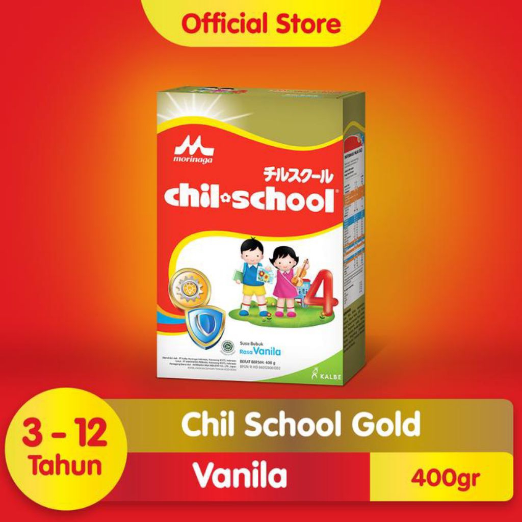 

Morinaga Chil School Gold 4 Vanila 390g Box (per Pcs) Chil School Vanila/Madu 390 gr Susu Formula Anak - Kota Kediri