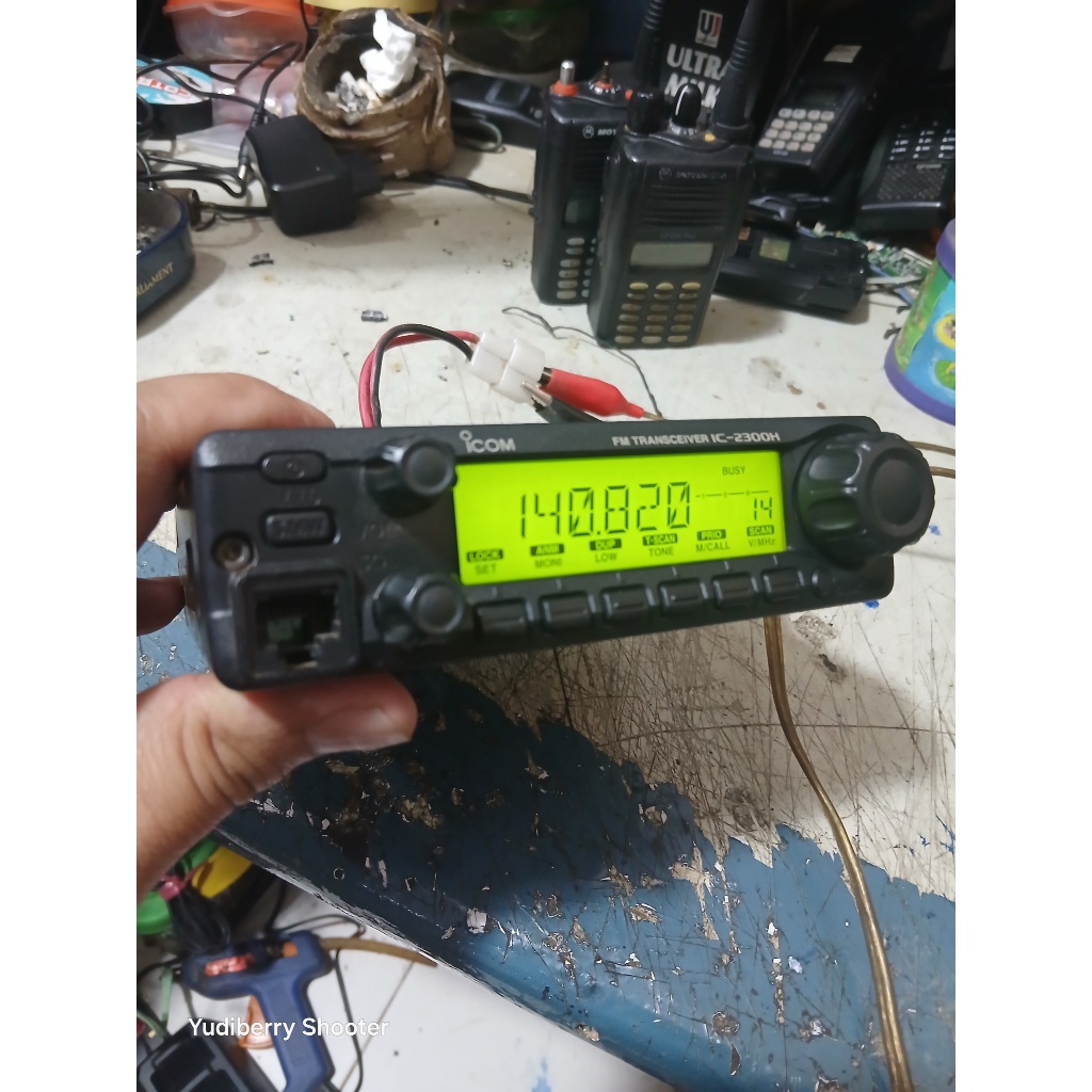 Radio Rig Icom IC2300H Original  Rig Icom IC 2300 Made in Japan Asli  Frekuensi Vhf 60 Watt