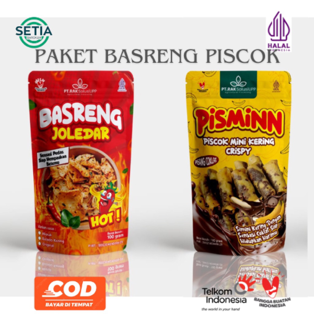 

Paket Basreng Piscok – BASRENG JOLEDAR & PISMINN Uk 100gr