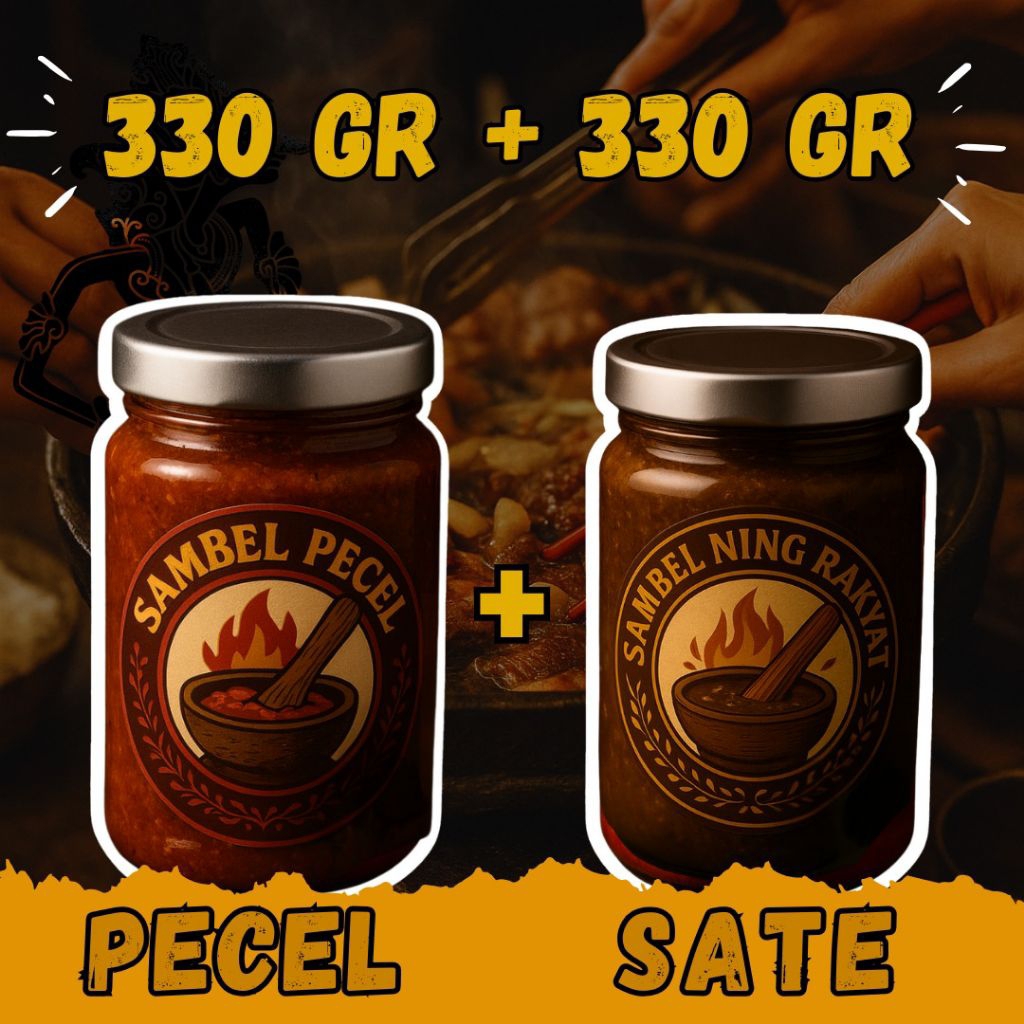 

[Paket Combo Hemat] Sambal Pecel x Sambal Sate l Sambal Ning Rakyat