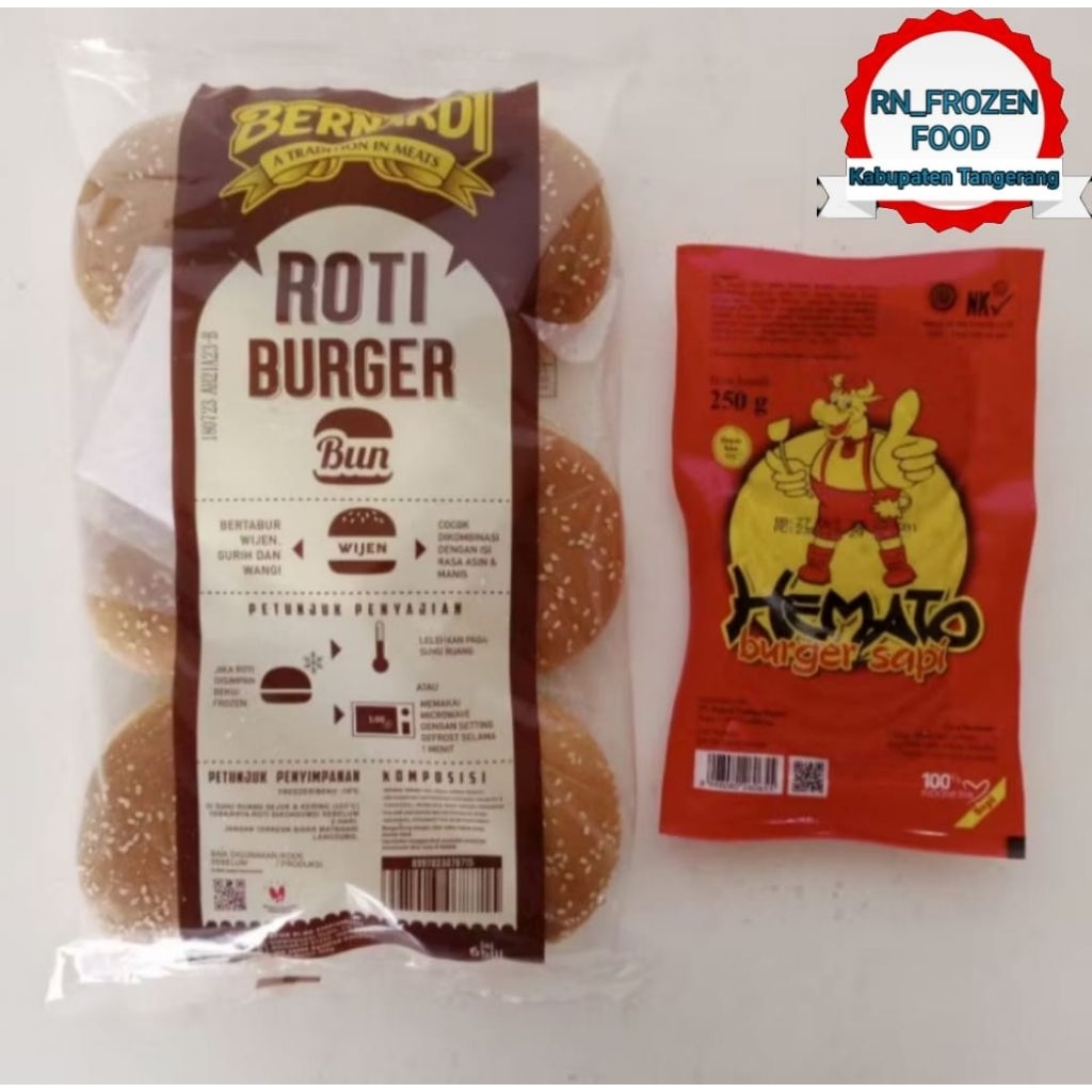 

BERNARDI Burger wijen 6's + HEMATO isi Burger 10's