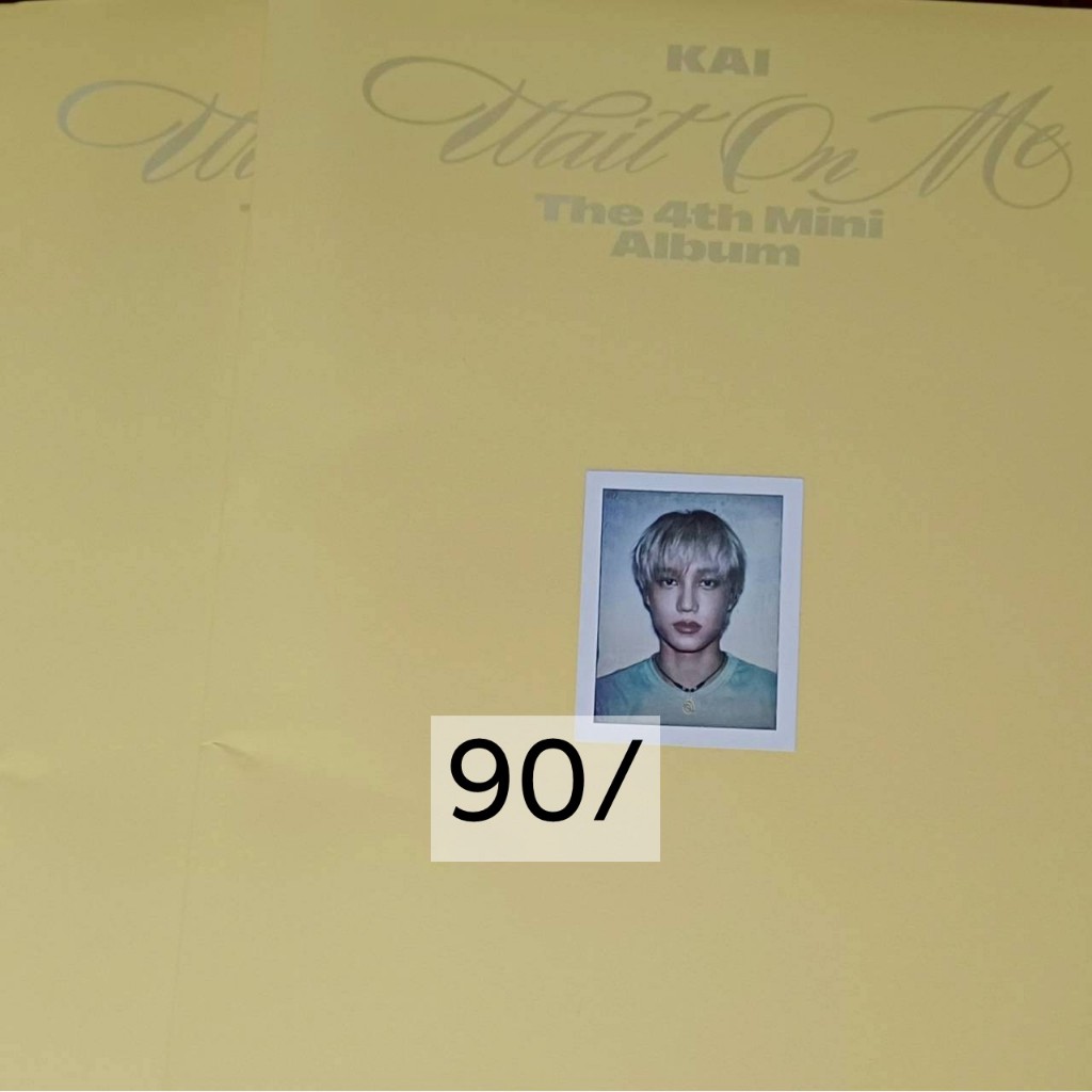 KAI WAIT ON ME SLEEVE VER ALBUM INCLUSION