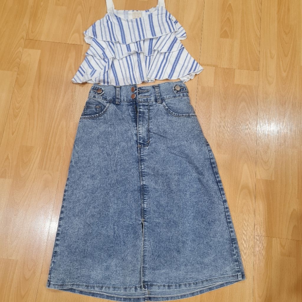 PL baju anak perempuan zara top. Celpan korea. one set umur 7-9 thn