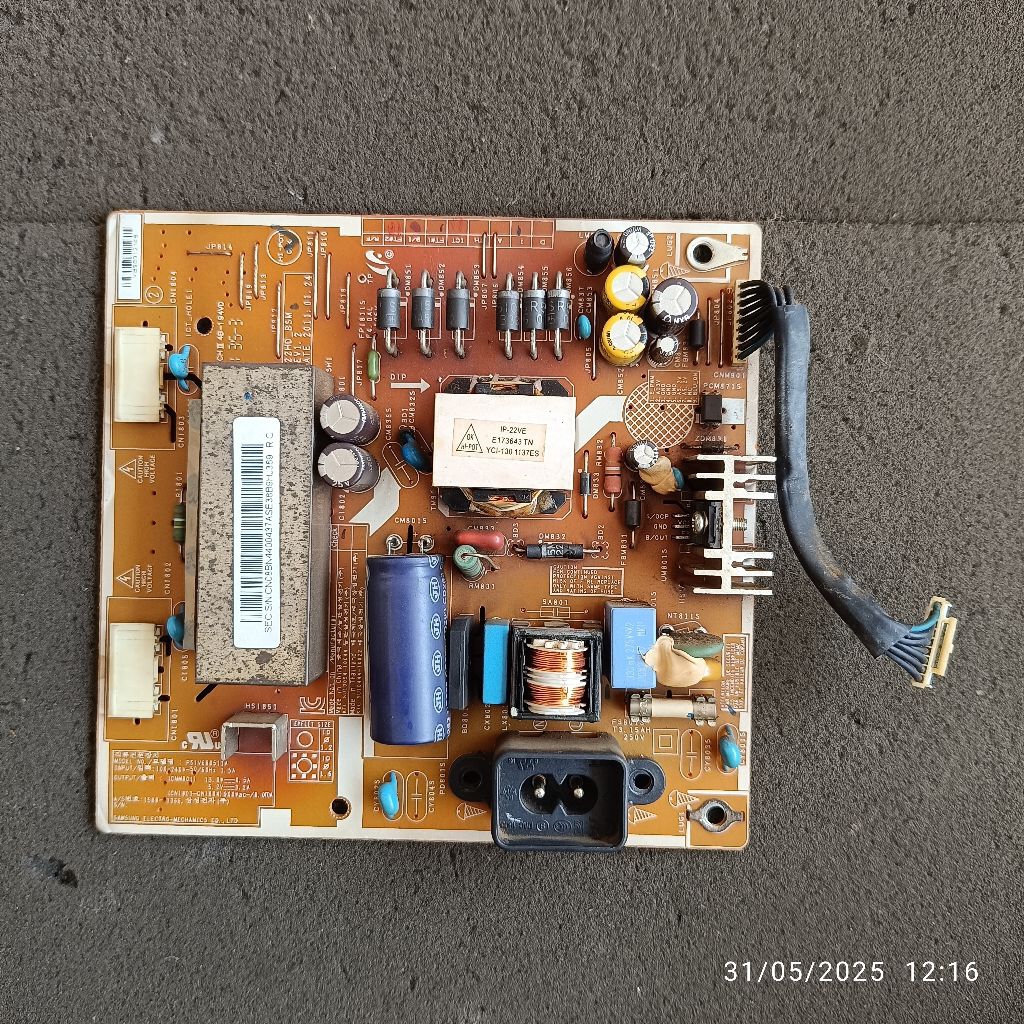 psu power suplay regulator tv SAMSUNG LA22D400E1R LA22D400E1R XXD original copotan