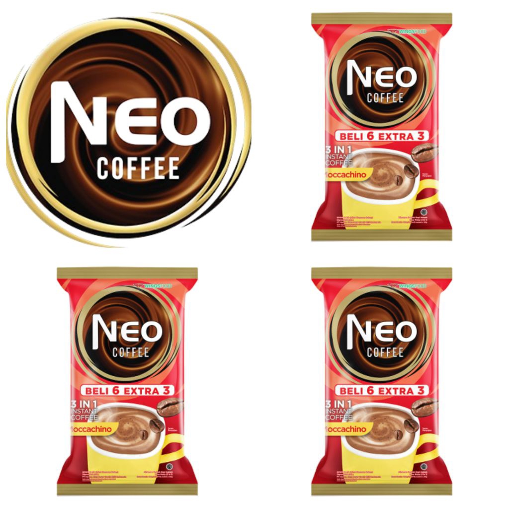 

NEO Coffee Kopi Moccachino 3 in 1 Sachet 9 x 20 Gr