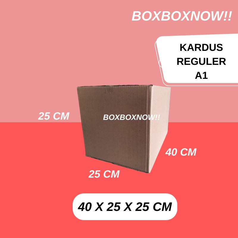 

40 X 25 X 25 CM KARDUS PACKING KEMASAN KARTON BOX DUS KOTAK PACKAGING POLOS MURAH BARU