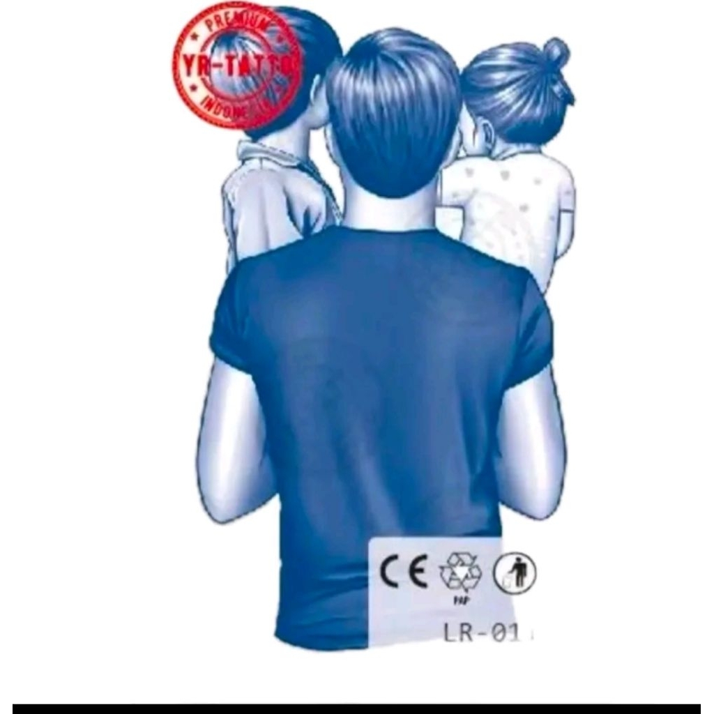 beli 2 gratis 1 tatto temporery model bapak gendong anak