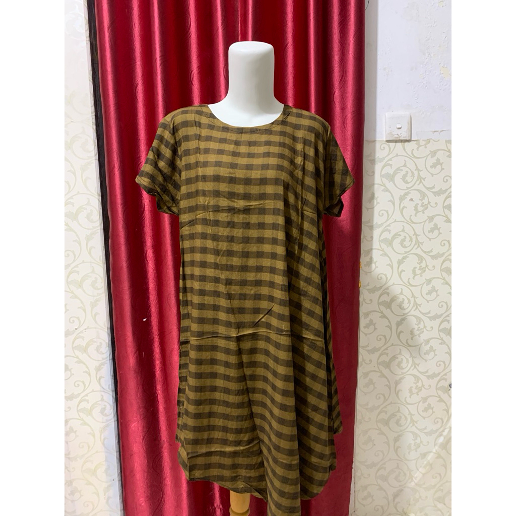 daster cantik kotak kotak