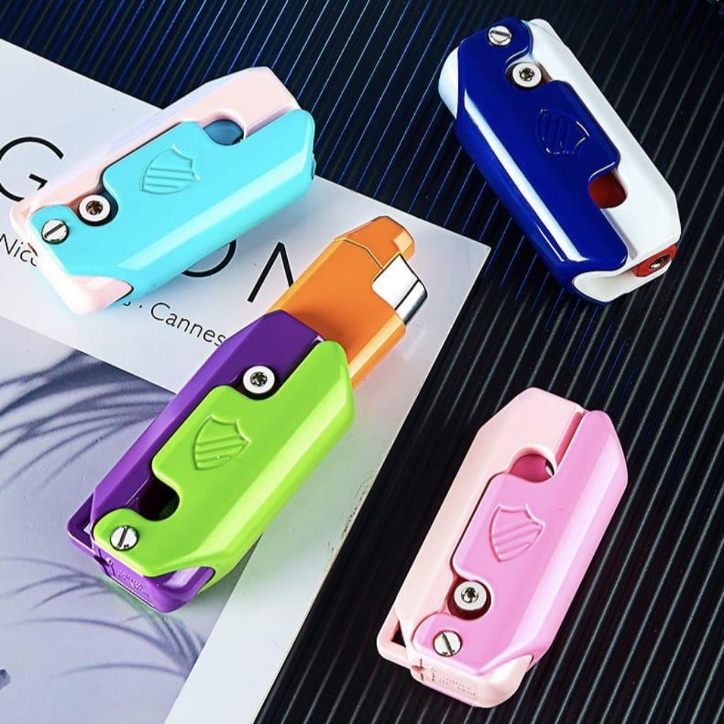 Korek Api Bara Model Pisau Lipat Plastik MN-822