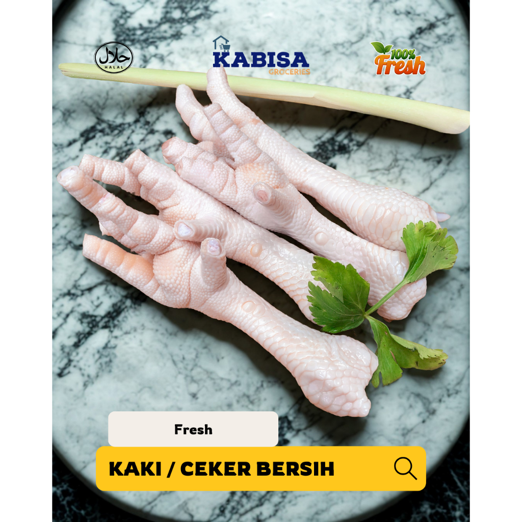 

angsio kaki ayam ceker bersih fresh daging