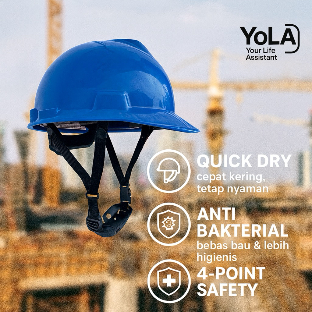 Tali Helm Proyek Karet (Helm Sepeda & Proyek)