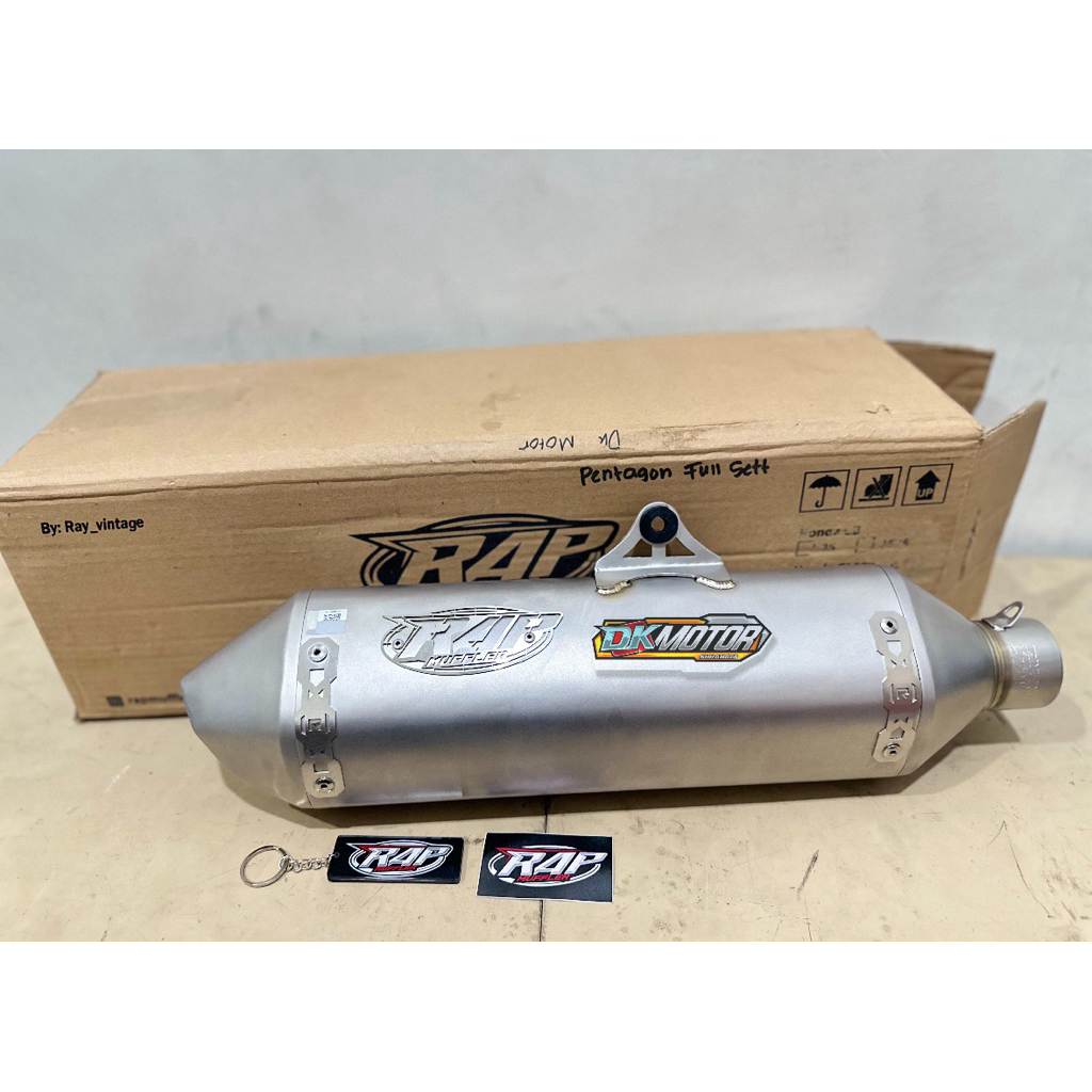 Silincer Knalpot Kenalpot RAP Muffler Pentagon Model KTM Universal