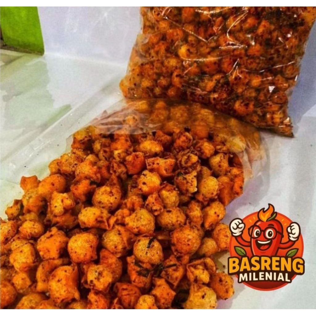 

Siomay kering pedas 2 kg / Pilus pedas 2 kg / Cimol pedas 2 kg