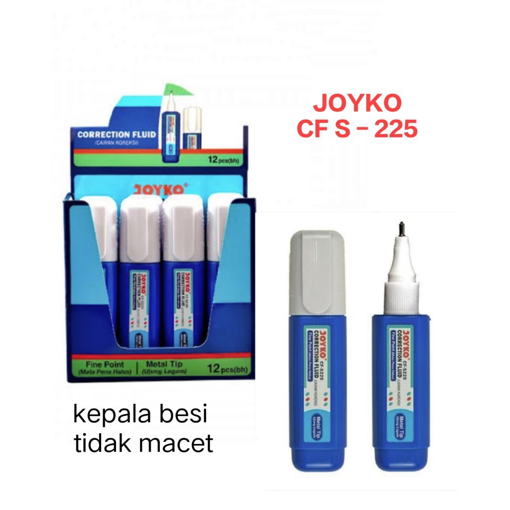

Tip Ex / Correction Tape Joyko CFS225 Cair / Pcs